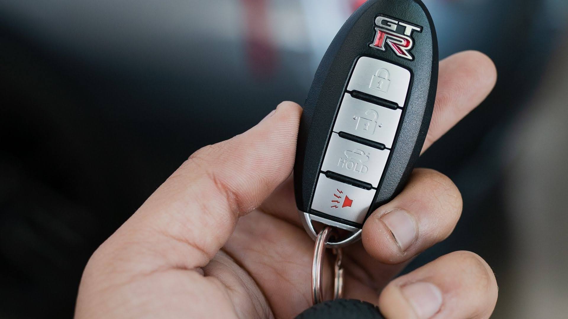 Automotive car key fob selected for a vehicle