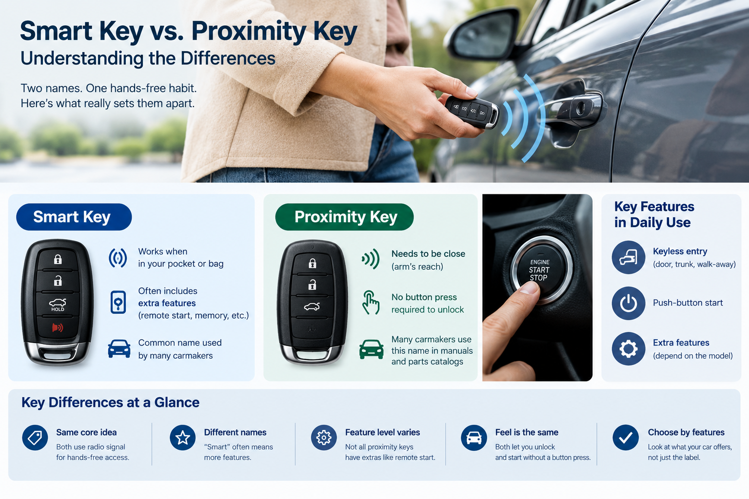 starting car with smart key 