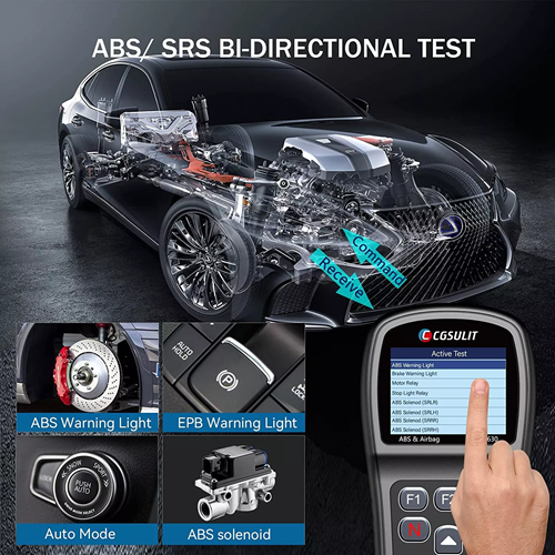 CGSULIT SC630 OBD2 Diagnostic Scanner ABS SRS SAS ESP Reset
