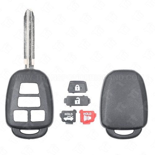 2012 - 2020 Toyota New Style Remote Head Key Shell 4B Trunk