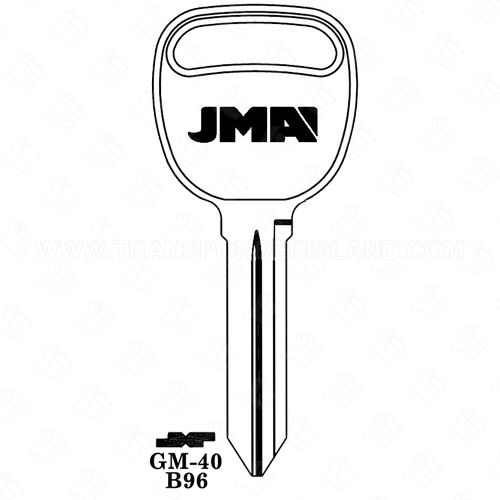 JMA GM Double Sided Key Blank GM-40 P1110 B96