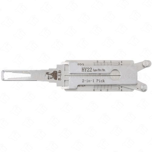 Original Lishi Hyundai Kia 2 Track 6 Cut 2-In-1 Pick and Decoder HY22 KIA7