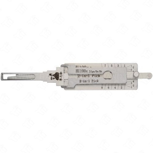 Original Lishi 2-In-1 Pick and Decoder GM 2 Track High Security HU100