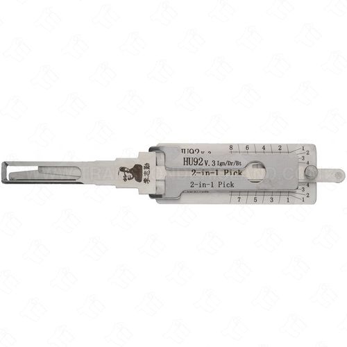 Original Lishi BMW 2 Track 2-In-1 Pick and Decoder Twin Lifter HU92