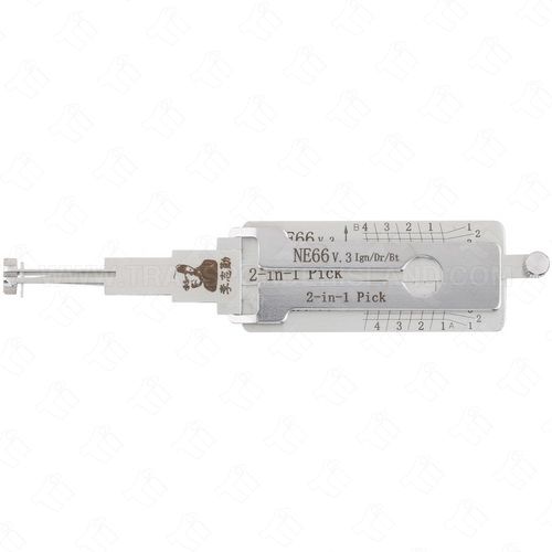 Original Lishi Volvo 4 Track 2-In-1 Pick and Decoder High Security NE66