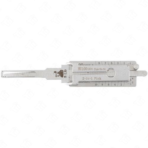 Original Lishi GM 2 Track High Security 10 Cut 2-In-1 Pick and Decoder HU100-10CUT
