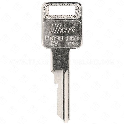 ILCO P1098CV - B63 GM Single Sided 6 Cut Key Blank