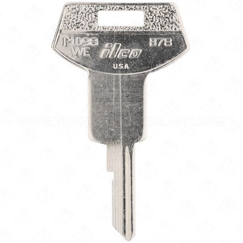 ILCO P1098WE - B78 GM Single Sided 6 Cut Ignition Key Blank