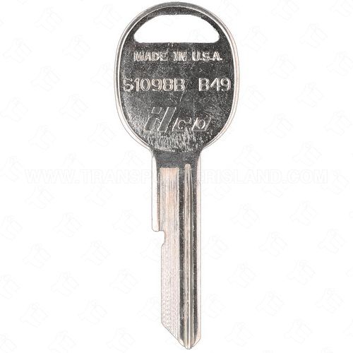 ILCO S1098B - B49 GM Single Sided 6 Cut Key Blank B Stamp