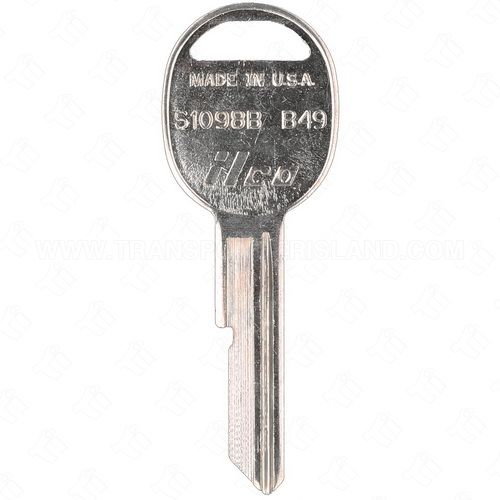 ILCO S1098B - B49 GM Single Sided 6 Cut Key Blank B stamp