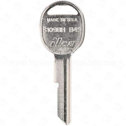 ILCO S1098H - B45 GM Single Sided 6 Cut Key Blank H Stamp