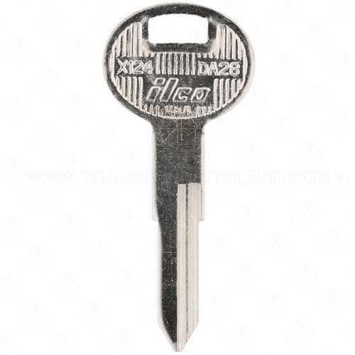 ILCO X124 - DA28 Nissan Infiniti Subaru 8 Cut Key Blank