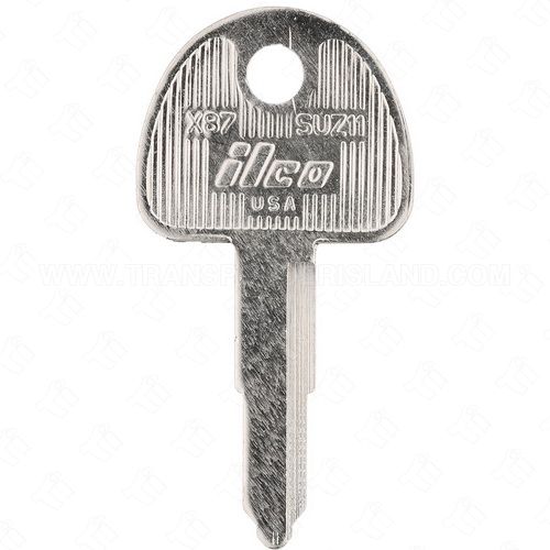 Ilco X87 - SUZ11 Suzuki Motorcycle Double Sided 5 Cut Key Blank