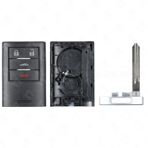 2005 - 2013 Chevrolet, Cadillac Smart Key Shell Case 4B Trunk with B106 Emergency Key