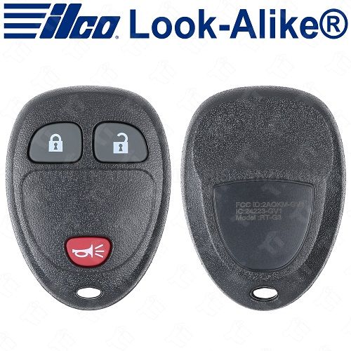 Ilco GM Keyless Entry Remote - 3B - RKE-GM-3B2 - Replaces: OUC60270 / OUC60221