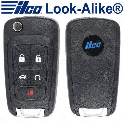 Ilco GM Smart Flip Key - 5B Trunk / Starter - PRX-GM-5B1 / FLIP-GM-5B3HS / FLIP-GM-5B4HS - Replaces: OHT05918179