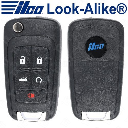 Ilco GM Smart Flip Key 5B Trunk / Starter - Replaces OHT05918179 - PRX-GM-5B1