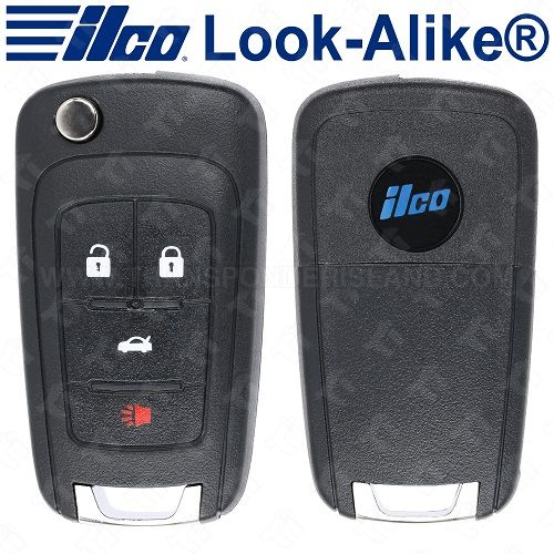 Ilco GM Smart Flip Key 4B Trunk - Replaces OHT05918179 - PRX-GM-4B1 / PRX-GM-4B5