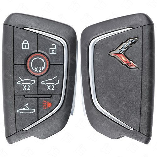 2020 - 2024 Chevrolet Corvette C8 Smart Key 7B- YG0G20TB1 - Carbon Gray Logo 13545159