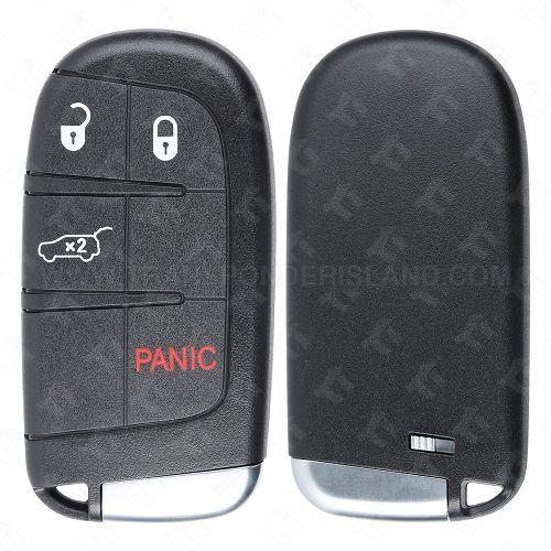 2014 - 2024 Dodge Jeep Smart Key Shell Case 4B Hatch with Y159 Emergency Key