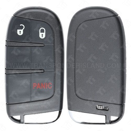 2015 - 2024 Jeep Smart Key Shell Case 3B with SIP22 Emergency Key