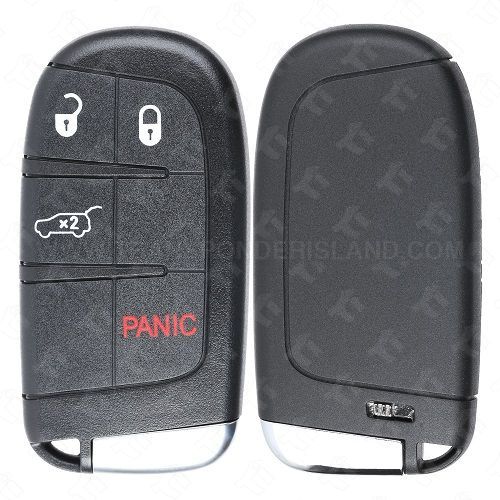 2017 - 2024 Jeep Smart Key Shell Case 4B Hatch with SIP22 Emergency Key