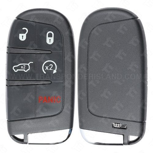 2017 - 2026 Jeep Smart Key Shell Case 5B Hatch / Remote Start with SIP22 Emergency Key