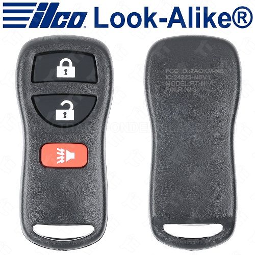 Ilco Nissan Infiniti Keyless Entry Remote - 3B - Replaces KBRASTU15 - RKE-NIS-3B1
