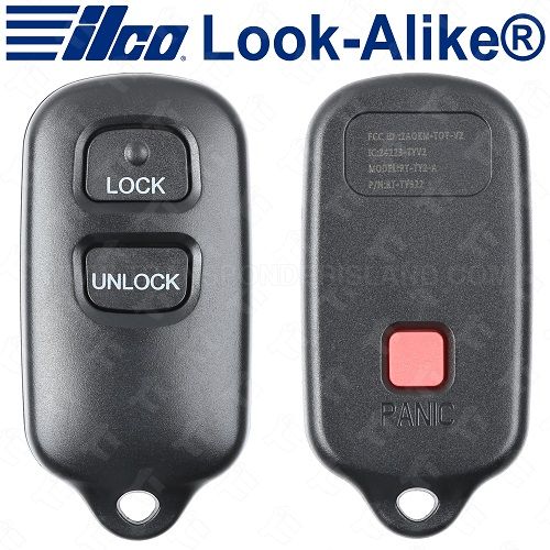 Ilco Toyota Keyless Entry Remote - 3B - RKE-TOY-3B4 - Replaces: BAB237131-022
