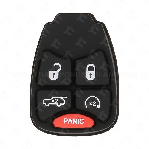 Chrysler Dodge Jeep Remote head Key Rubber Pad 5B Hatch / Remote Start - Small Panic