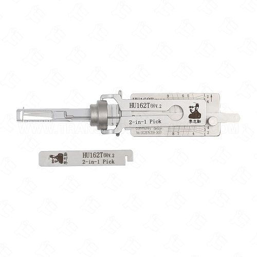 Original Lishi 2017 Volkswagen Audi 2-In-1 Pick and Decoder 9 Cut - NEW GENERATION HU162T(9)