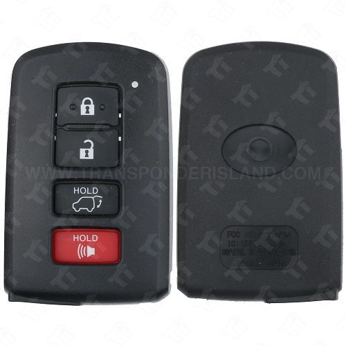 2013 - 2020 Toyota Smart Key Shell Case 4B Hatch for HYQ14FBA