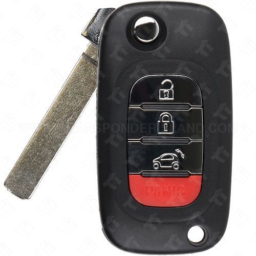 Aftermarket 2015 - 2017 Smart ForTwo 453 ForFour 4B Flip Remote Head Key 434 MHz