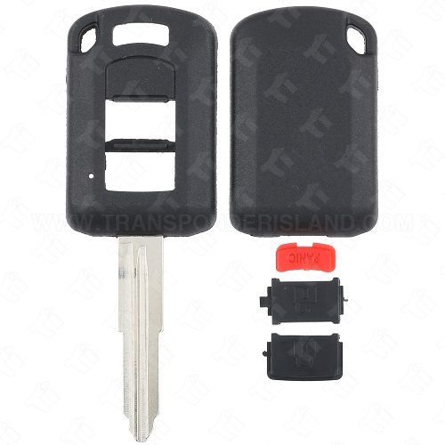 2016 - 2026 Mitsubishi Square Remote Head Key DuraShell 3B MIT3