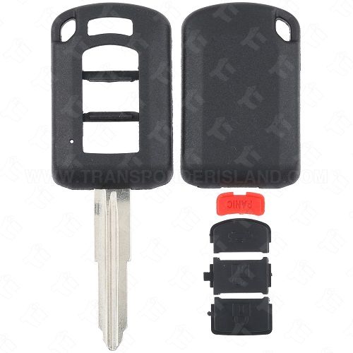 2016 - 2017 Mitsubishi Square Remote Head Key DuraShell 4B MIT3