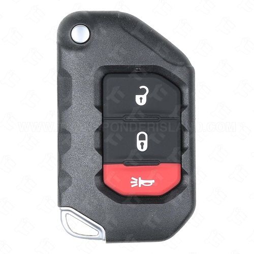 Jeep 3 Button Smart Flip Key Shell Case