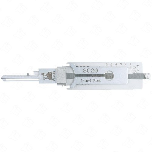 Original Lishi SC20 / A1145L / Schlage L Keyway / Residential Commercial 2-In-1 Pick and Decoder