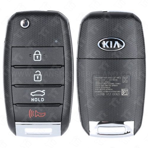 2015 - 2020 Kia Optima Remote Flip Key 4B Trunk - SY5JFRGE04 (Chip)