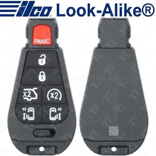 Ilco Chrysler Dodge Smart Fobik Key - 7B Hatch / Remote Start / Power Doors - POD-LAL-7B2 / FBK-CHRY-7B3 - Replaces: IYZ-C01C
