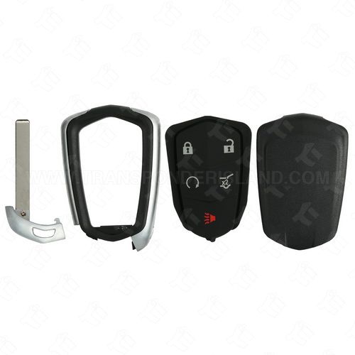 2014 - 2026 Cadillac Smart Key Shell Case 5B Hatch / Remote Start with Emergency Key