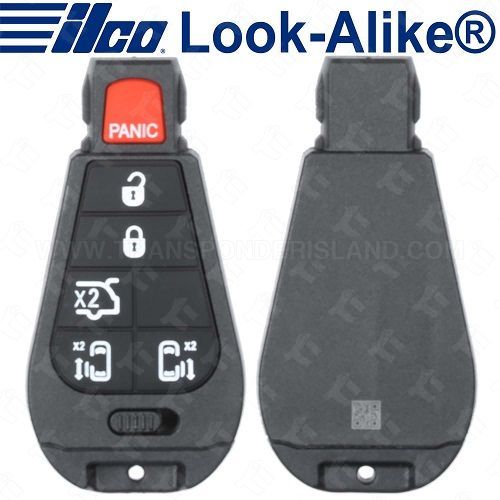 Ilco Dodge Smart Fobik Key - 6B Hatch / Power Doors - POD-LAL-6B4 - Replaces: IYZ-C01C