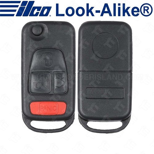 Ilco Mercedes Benz ML Remote Flip Key - 4B Trunk - FLIP-BENZ-4B1 - Replaces: NCZMB1K