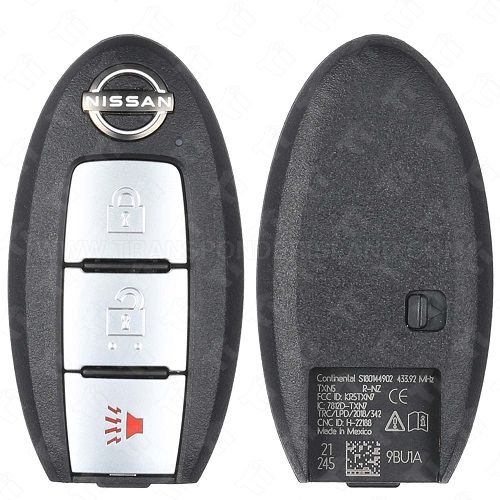 2021 - 2025 Nissan Frontier Murano Titan Z Smart Key 3B - KR5TXN7 - 434 MHz 285E3-9BU1A