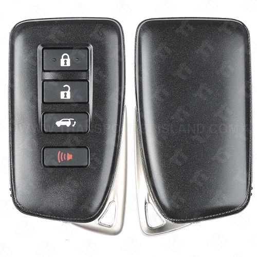 2015 - 2022 Lexus Smart Key Shell Case 4B Hatch with Emergency Key for FBA / FBB / FLB