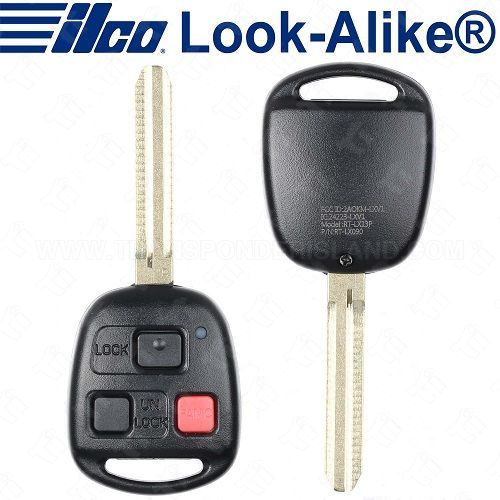 Ilco Toyota Land Cruiser Remote Head Key (4C Chip) - RHK-TOY-3BLC