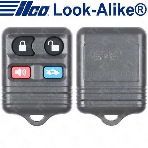 Ilco Ford Grey Keyless Entry Remote 4B Trunk - RKE-FORD-4B2