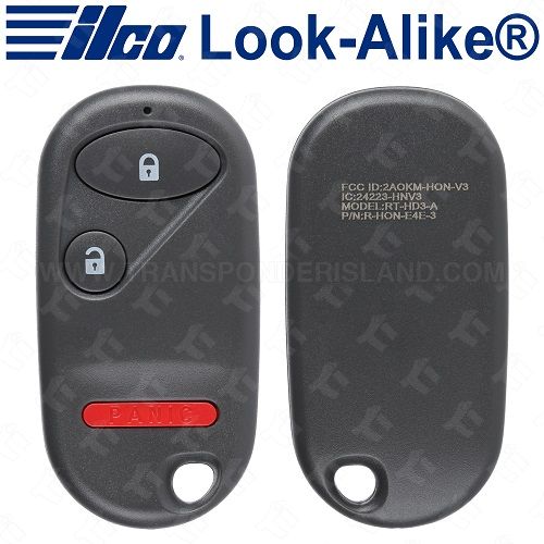 Ilco Honda Keyless Entry Remote - 3B - RKE-HON-3B4 - Replaces: E4EG8DJ