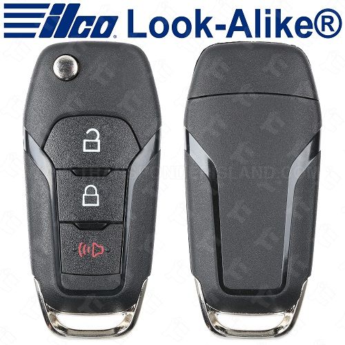Ilco Ford 3 Button High Security Remote Head Flip Key - FLIP-FORD-3B1HS