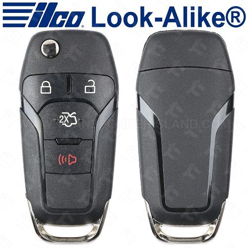 Ilco Ford Fusion High Security Remote Head Flip Key 4B Trunk  - FLIP-FORD-4B2HS