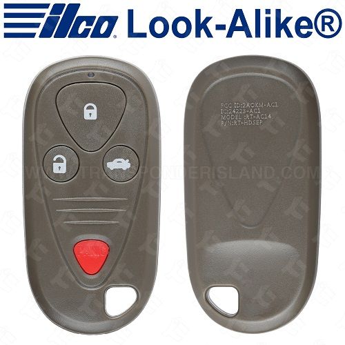 Ilco Acura Keyless Entry Remote - 4B Trunk - RKE-ACURA-4B1 - Replaces: 72147-SEC-A02